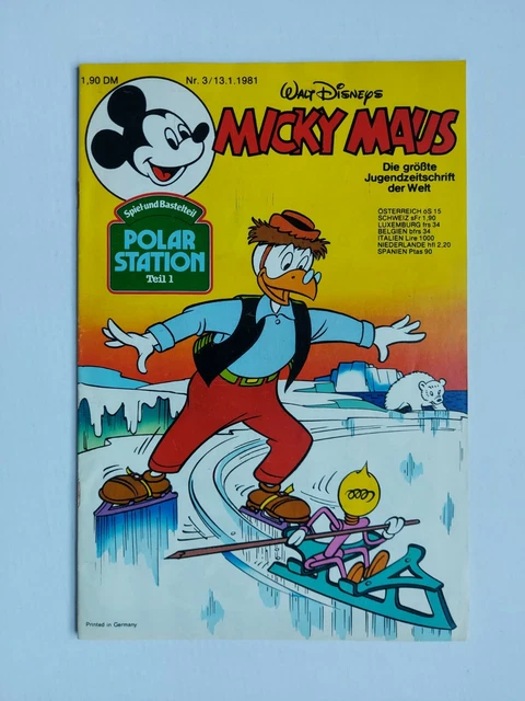 Ehapa - Micky Maus Nr. 3 / 13.01.1981 - Top Zustand / Z1 (mit Beilage)