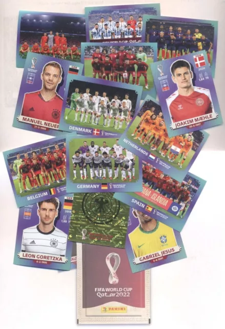 Panini FIFA WM 2022 QATAR 5 STICKER aus 670 aussuchen World Cup WC 2022