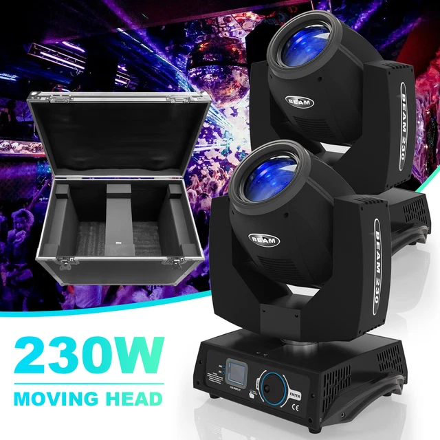 4X 230W 7R Beam Moving Head 16 Prisma DMX Disco Party Bühnenlicht
