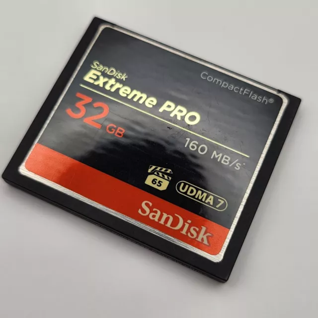 SanDisk Extreme PRO 32GB 160MB/s UDMA 7 Compact Flash CF Memory Card