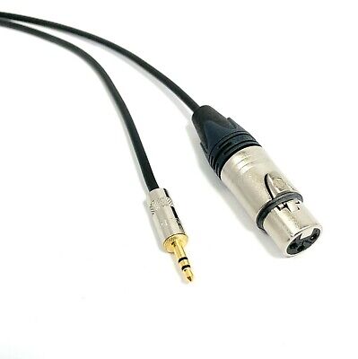 a Mini Cannon XLR 3 poli maschio bespeco Cavo Aux Microfono Adattatore Jack 3.5 stereo 