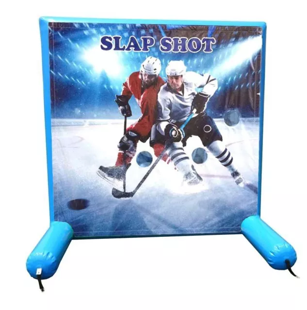 Commercial Inflatable Games - Hockey Slap Shot - Air Frame Game With Pump &  Bag