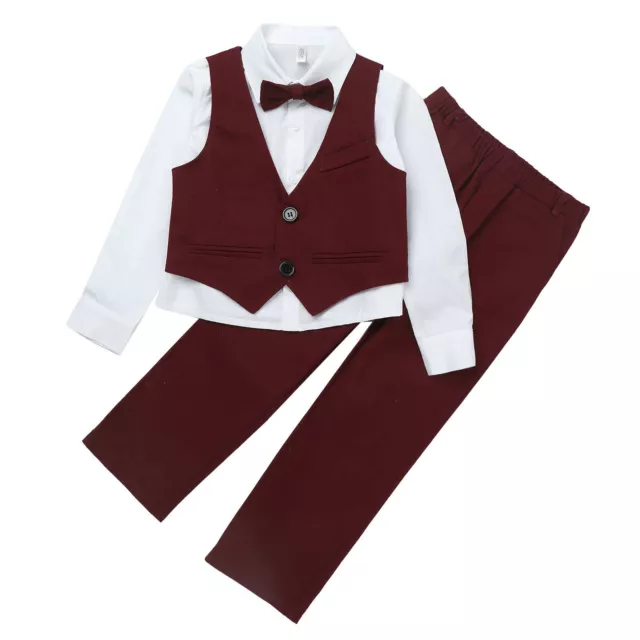 iEF abiti ragazzi gentleman smoking camicia con abito gilet pantaloni mosca outfits