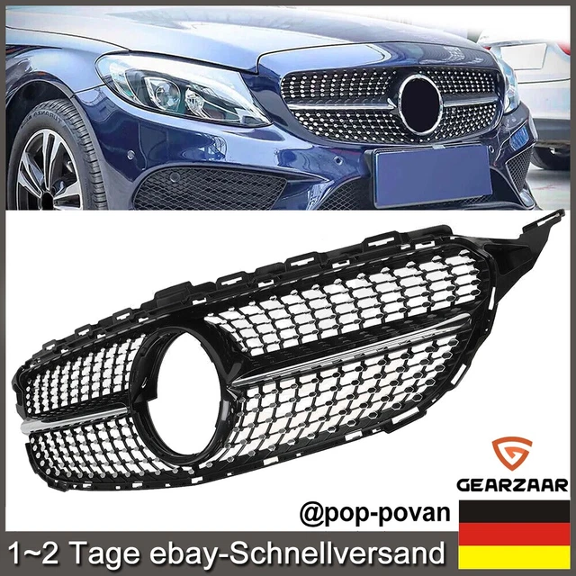 DIAMOND STYLE Kühlergrill Für Mercedes W205 C205 C-KLASSE MIT 360