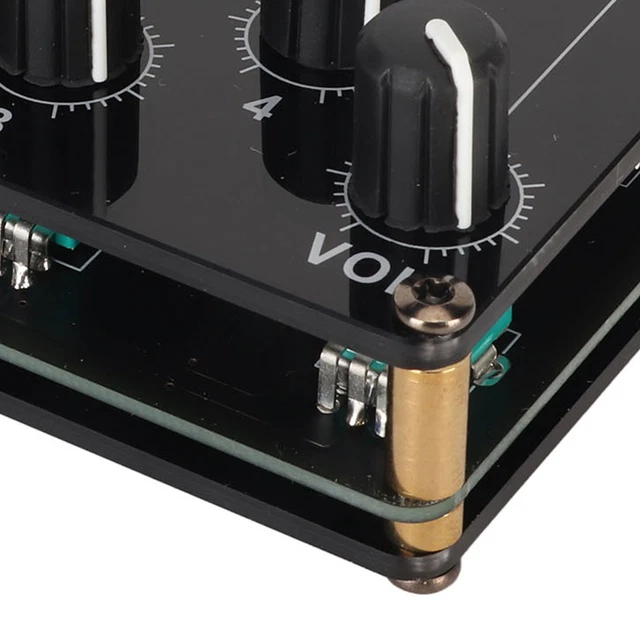 4 Channel Mixer Passive 4 In 1 Out Mini Portable Live Stereo Studio