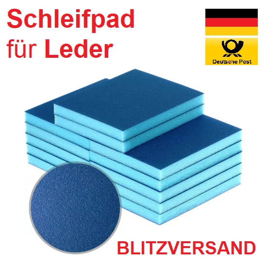 Leder Schleifpad / Schleifschwamm zur Reparatur mit Flüssigleder Schleifen Auto
