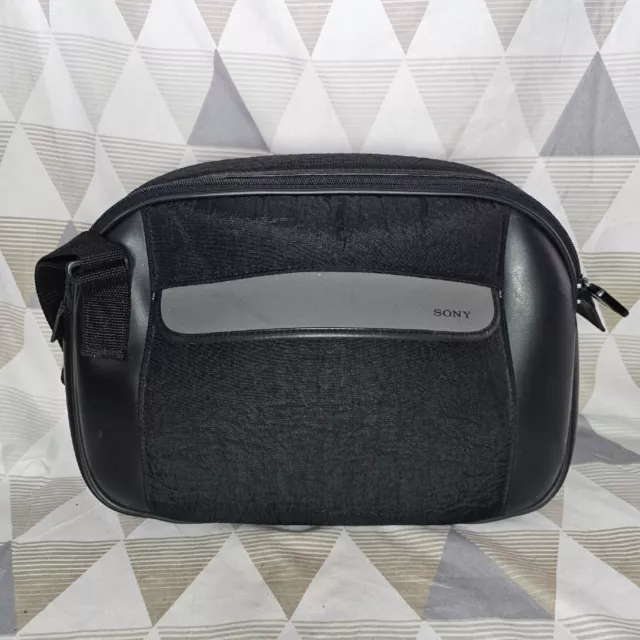 Black Padded Sony Camcorder Camera Shoulder Bag /Case With Strap LCS-FV3 ACTAD