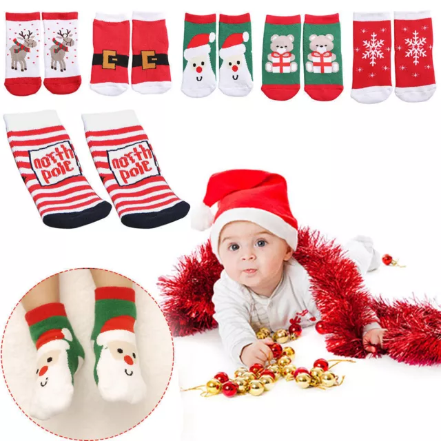 Calze Calde Pantofole Natale Bambini Novità Riempitivo Calze Natale Regalo A+ 2