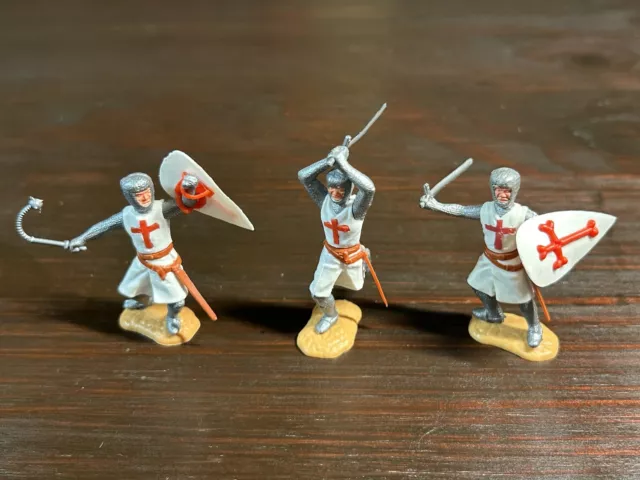 Timpo 2nd Series Crusaders/ Knights of St John Foot Soldiers - Medieval - 1970's