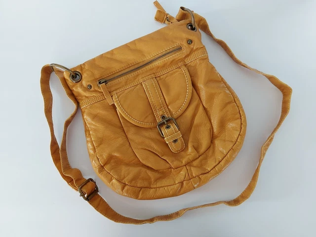 Bueno Crossbody Handbag Purse W/Built In Organizer Wallet Faux Leather EUC