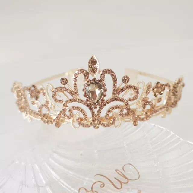 Baroque Bride Crown Wedding Hair Accessories Crystal Crown Rhinestone Tiara