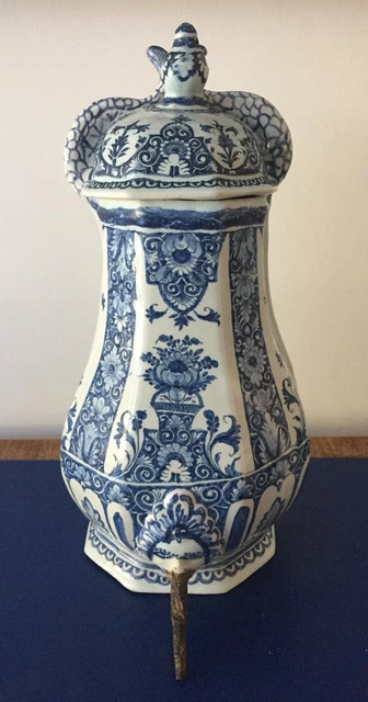 Very Rare 18c Dutch Delftware blue and white wall Water Cistern