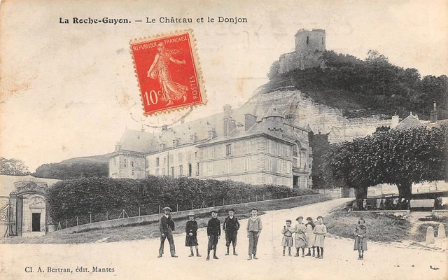 95-LA ROCHE-GUYON-Le Chateau et le Donjon-N 6004-E/0255