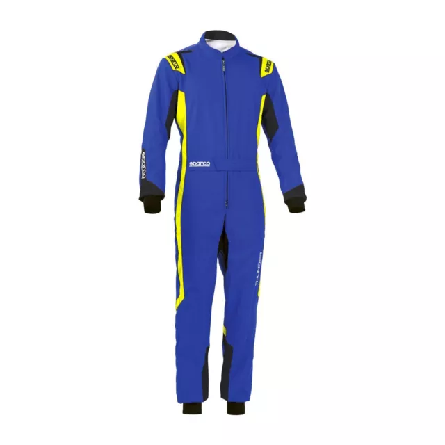 Neu Sparco Kartoverall THUNDER MY22 Blau/Gelb (CIK FIA) (S)