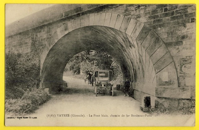CPA France VAYRES (Gironde) Le PONT BIAS Line du CHEMIN DE FER BORDEAUX PARIS