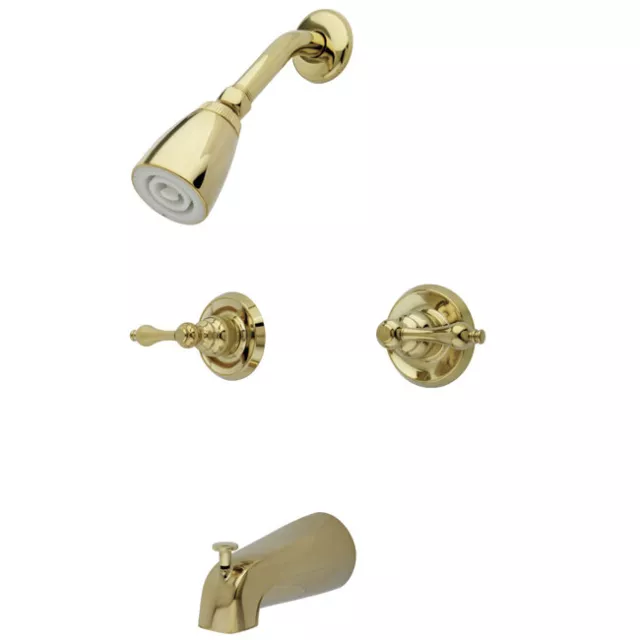 Kingston Brass KB24.AL Victorian Tub and Shower Trim Package - Brass