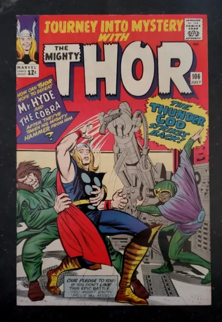 Marvel Journey into Mystery with The Mighty Thor #106 Silver Age Comic July 1964
