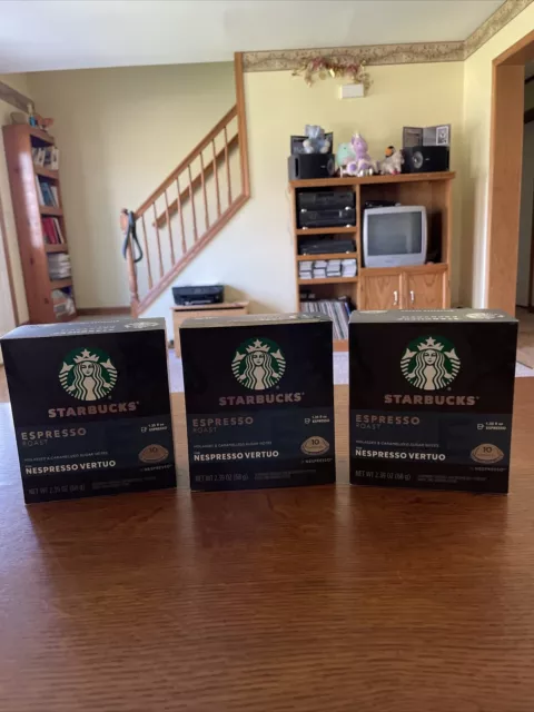 3 Pack- Starbucks Nespresso Coffee Roast, 30 Count,09/03/2024