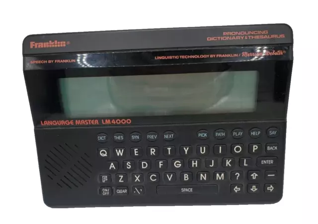 Franklin Language Master LM4000 Talking Pronouncing Dictionary Thesaurus (I-1) 3