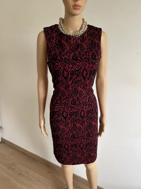 ROBE BORDEAUX ET imprim e Scottage taille 42 jamais port e EUR 25