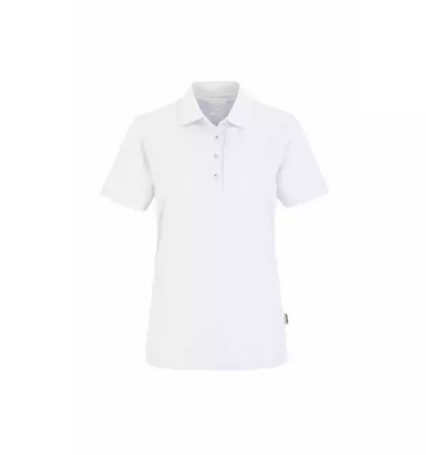 HAKRO Poloshirt Coolmax #206 Damen Gr. L weiß
