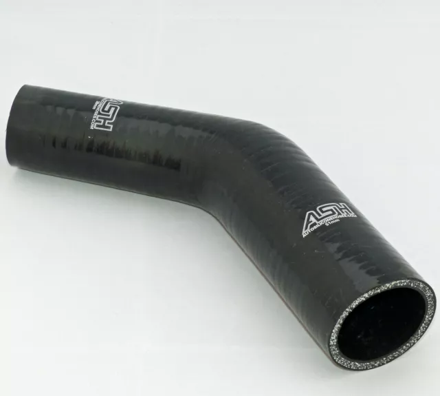 45° Gradi, Manicotto Silicone, 22mm >16mm, Riduttore, Tubo IN Silicone - Nero