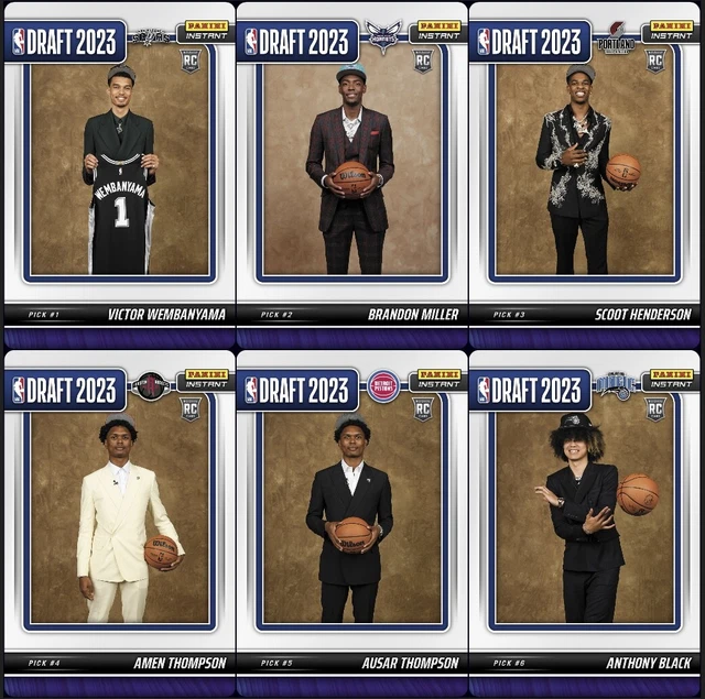 202324 PANINI INSTANT Basketball NBA ROOKIE DRAFT NIGHT SP Pick A