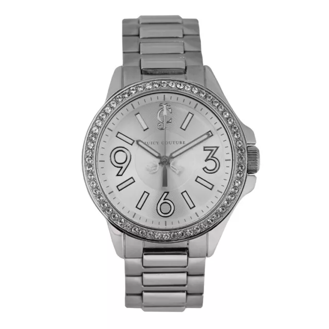 Juicy Couture Jetsetter 1900958 Women's 38mm Crystal Steel Silver Watch