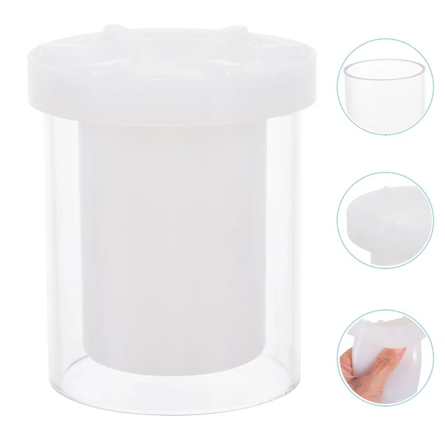 Pillar Candle Silicone Molds Plastic Hollow Cylindrical Candles Decoration Soap