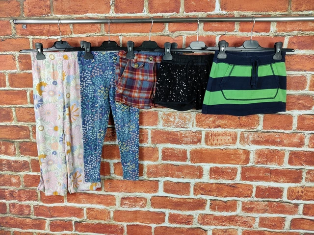 Pacchetto Ragazze Età 4-5 Anni Fatface Gap Ecc Gonna Pantaloncini Leggings Pantaloni 110Cm