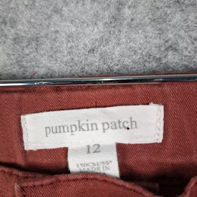 Pumpkin Patch Girls Jeans Size 12 Maroon Casual Straight Leg Pocket Zip 2261 2