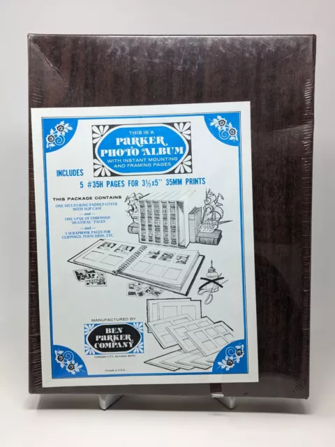 BEN PARKER Co. Photo Album w/ Storage Case 35H New Sealed ~ VTG USA 35mm Prints