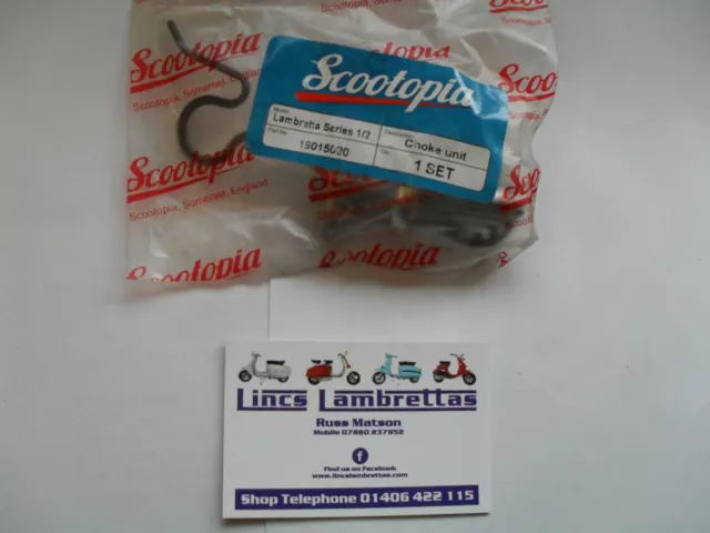 Lambretta scootopia series 1 and 2 choke lever kit.