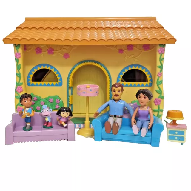 Dora the Explorer Talking Doll House Kids Playset + Accessories Fisher Price