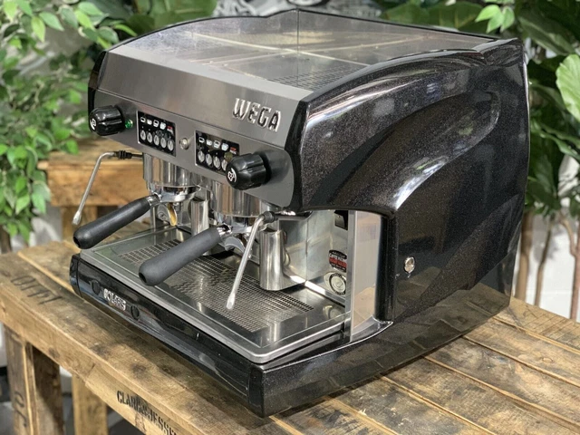 Wega Polaris 2 Gruppi Macchina Caffe' Espresso Nera Compatta Caffe' Commerciale 4
