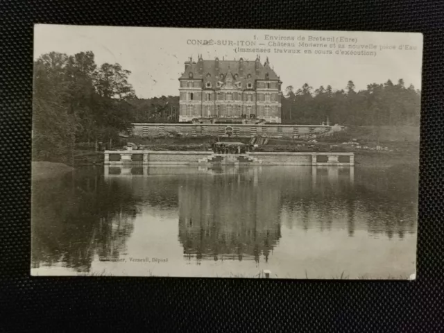 CPA 27 Environs de Breteuil - CONDE-SUR-ITON - Château Moderne