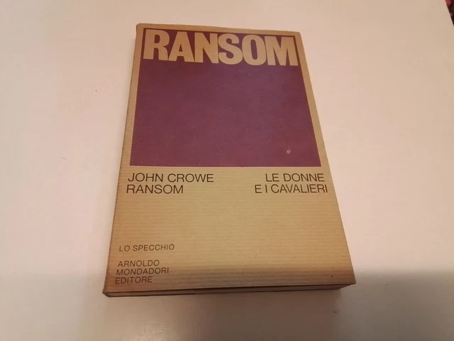 RANSOM, Le donne e i cavalieri Lo Specchio Mondadori, 1971, 21o24