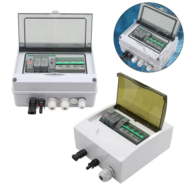 Nuevo PV-Combiner Box 15A CC FUSIBLE Distribución DC IP65 Impermeable