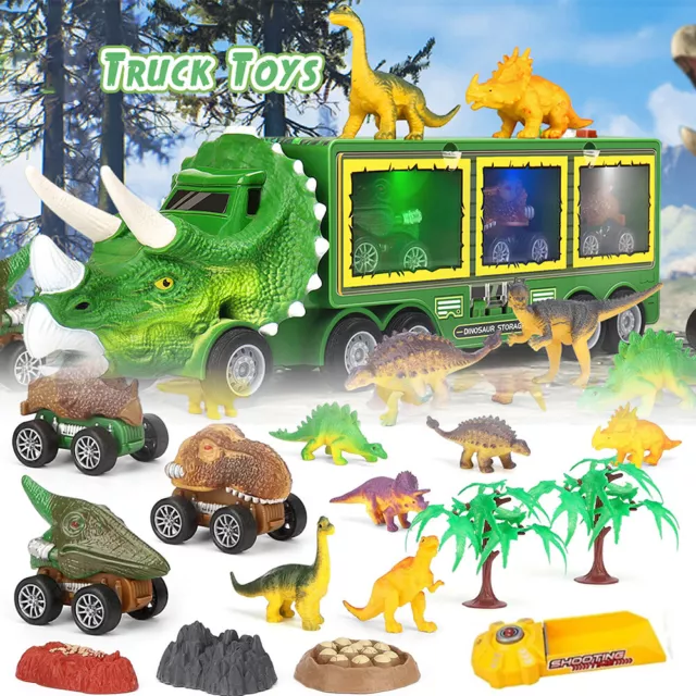 Dinosaur Truck Toy for Kids 3+ Years Old Transport Car Carrier Children Gifts