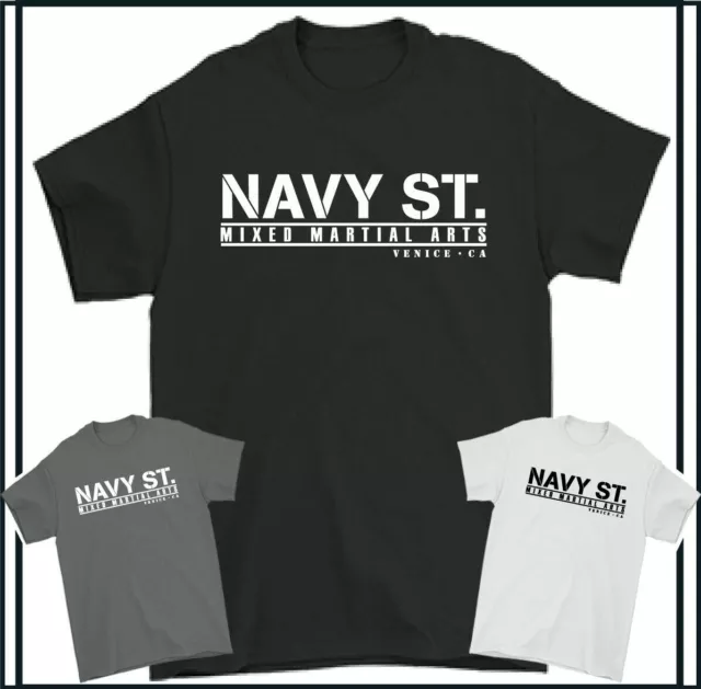 NAVY ST T-SHIRT Gym MMA UFC Training Top Mixed Martial Arts 2014 Kingdom TEE