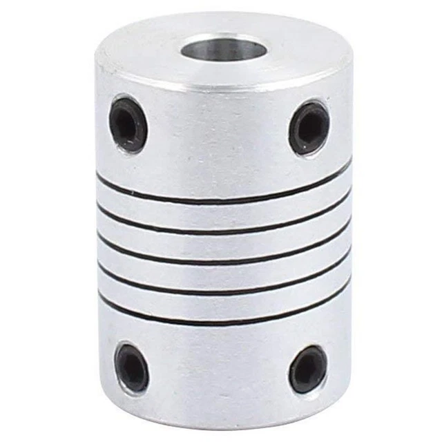 6mm to 8mm Shaft Coupling 25mm Length 18mm Diameter Stepper Motor Coupler Aie