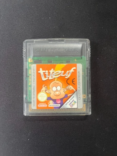 Jeu Titeuf Sur Game Boy Color – Version Française Loose (sans Boîte) – État Correct