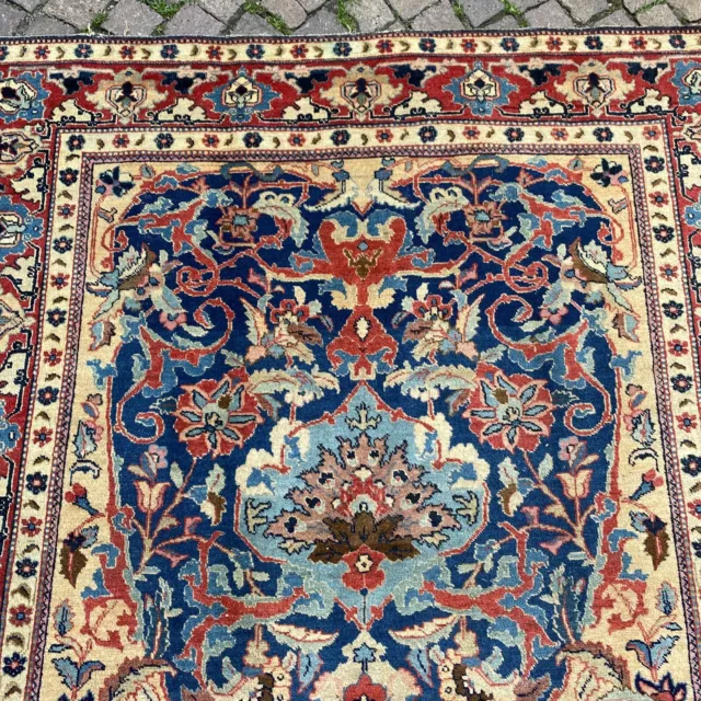 Tappeto persiano annodato a mano 140x190cm Tabriz In Buone Condizioni 3