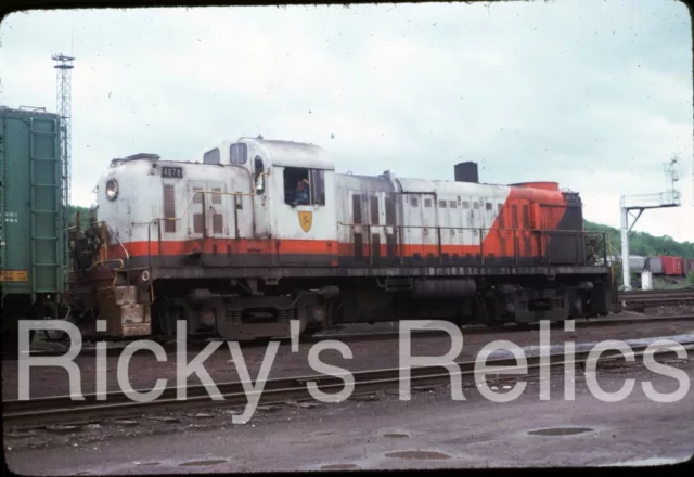 Original Slide D&H #4078 Alco RS3 Delaware Hudson 1976 Leased to P&W/Paint