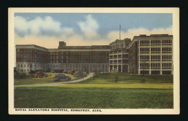 Royal Alexandra Hospital Edmonton Alberta - Exterior view of the R- Old Photo 1