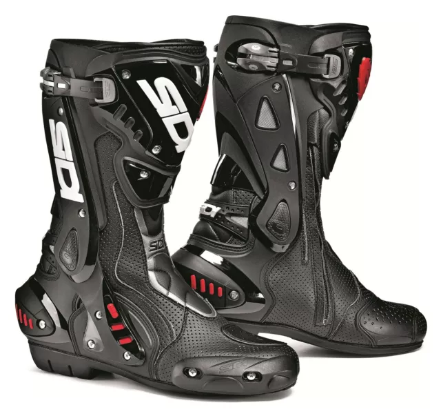 SIDI On-Road Racing Haltbar Herren Motorradstiefel Schieber Shin Schutz ST-AIR