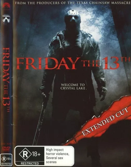 Friday The 13th DVD (Region 4) Extended Cut very good condition dvd t185