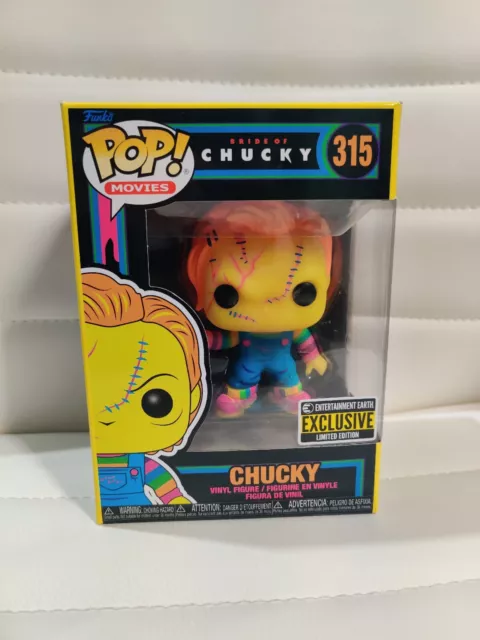 Funko Pop! Movies Bride Of Chucky #315 Blacklight Entertainment Earth Exclusive