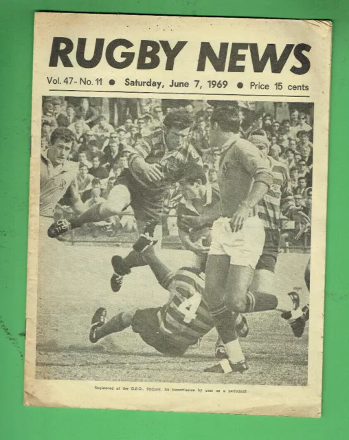 #Mm.   Rugby Union News Program -  7/6  1969, Eastern Suburbs V Northern Suburbs