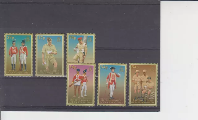 British Indian Ocean Territory 2008 Military Uniforms 6v MNH